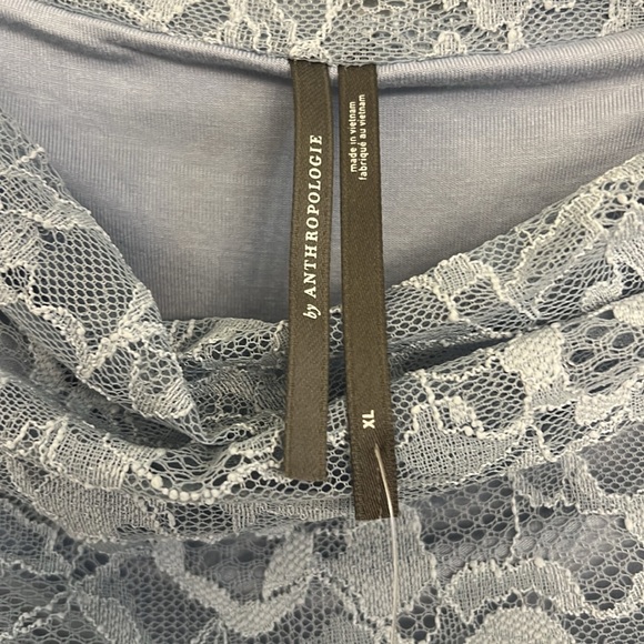 Anthropologie the Maya ruched cowl-neck dress in lace XL - Picture 7 of 13